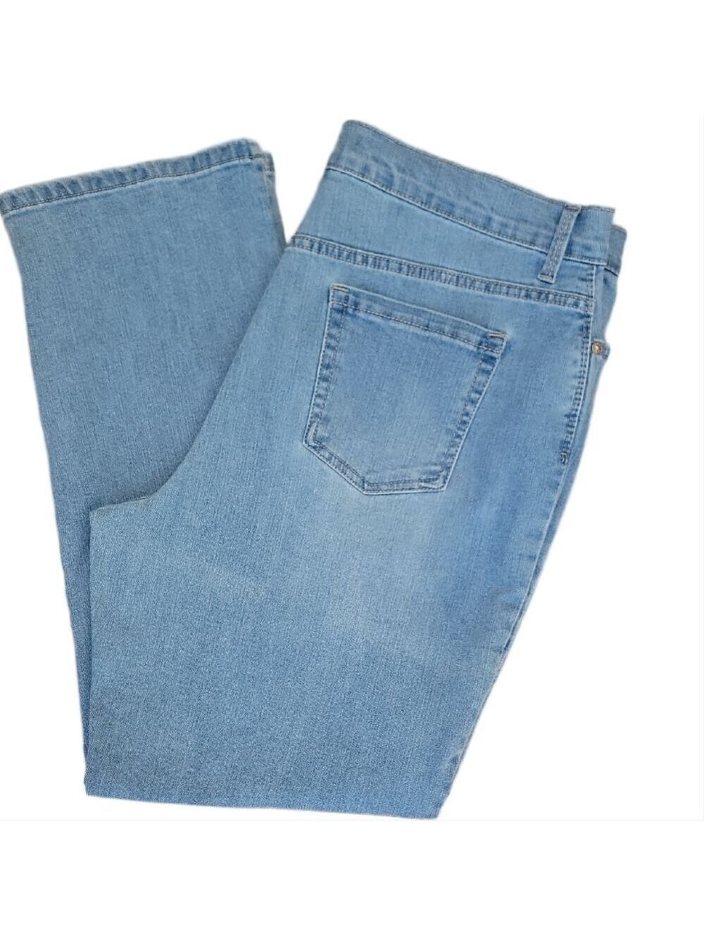 Gloria Vanderbilt Classic Light Blue Denim Amanda Jeans Size 18 Short EUC